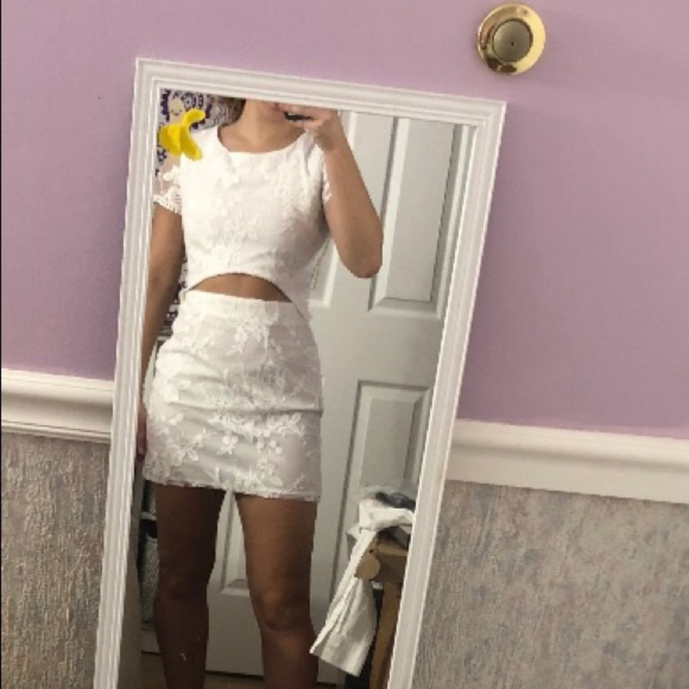 short white dress